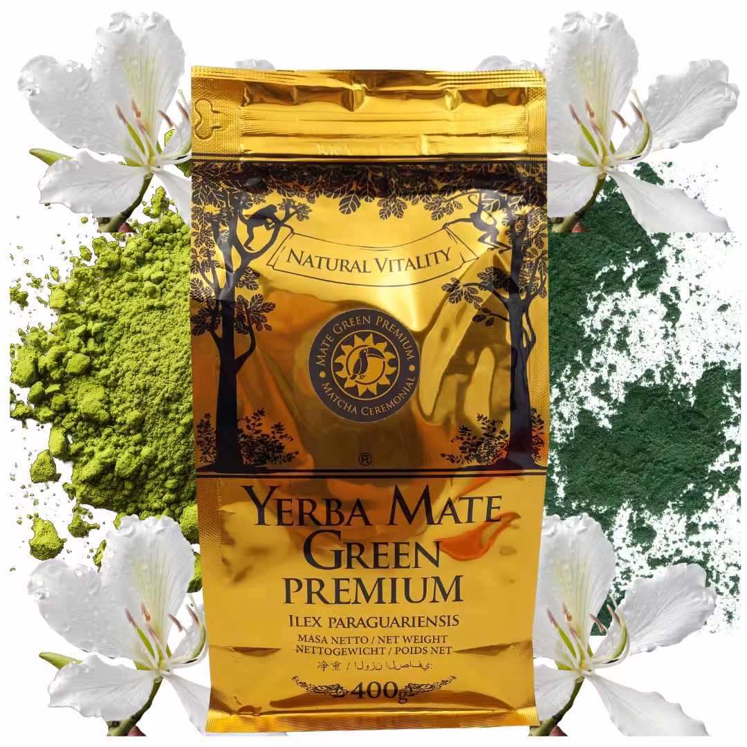 Yerba Mate Green Gold Premium Matcha 400g energetyczna synergia natury