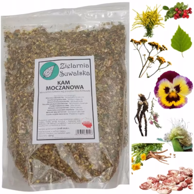 Mieszanka ziołowa Kam moczanowa Klimuszki Zielarnia Suwalska zioła 450 g