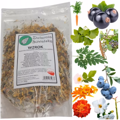 Zielarnia Suwalska - Mieszanka Ziołowa Wzrok 200g | luteina, antocyjany