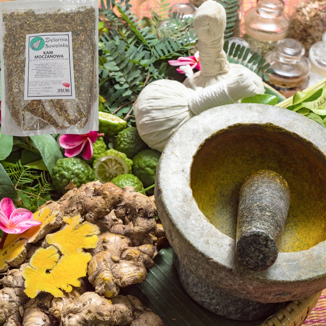 Mieszanka ziołowa Kam moczanowa Klimuszki Zielarnia Suwalska zioła 450 g - obrazek 3