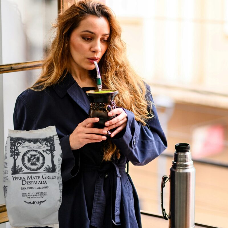 Yerba Mate Green DESPALADA 400g czysta forma natury, bez dymu i goryczy - obrazek 2