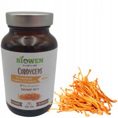 BIOWEN CORDYCEPS Maczużnik Chiński 90kap Kordyceps grzyby adaptogenowe