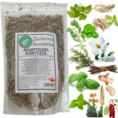 Adaptoziel Kortyzol 200g - mieszanka ziół adaptogeny Zielarnia Suwalska