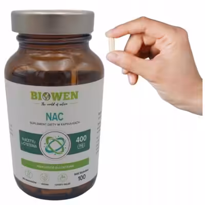 Biowen NAC 400 mg 100 kaps - wsparcie wątroby, odporność, detoks