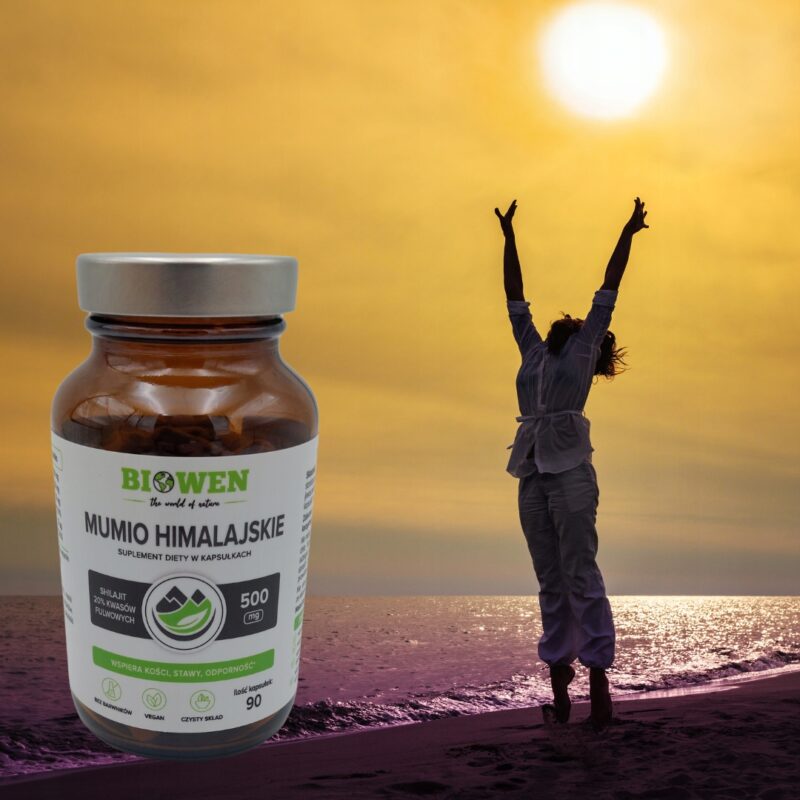 Biowen Mumio Himalajskie Shilajit 90 kaps - odporność, kości, witalność - obrazek 4