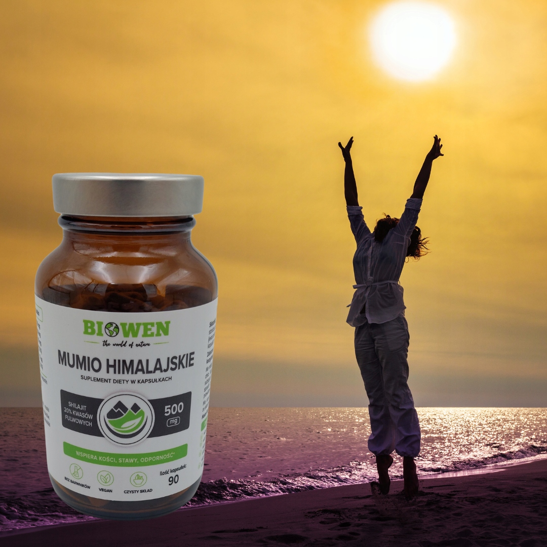 Biowen Mumio Himalajskie Shilajit 90 kaps - odporność, kości, witalność - obrazek 4