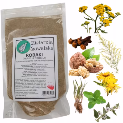 Zioła „Robaki” 200g frakcja drobna | Układ pokarmowy | Wrotycz, piołun