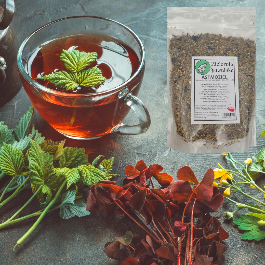 Mieszanka ziołowa Astmoziel wg Klimuszki Zielarnia Suwalska zioła 500 g - obrazek 2