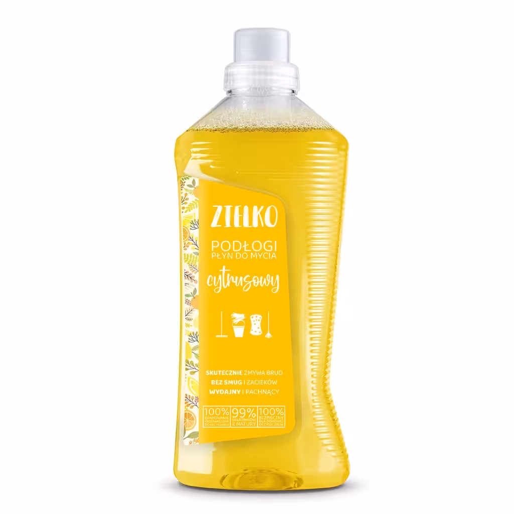 ZIELKO Płyn do mycia podłóg Cytrusowy 1L naturalny, świeży, eko - obrazek 2