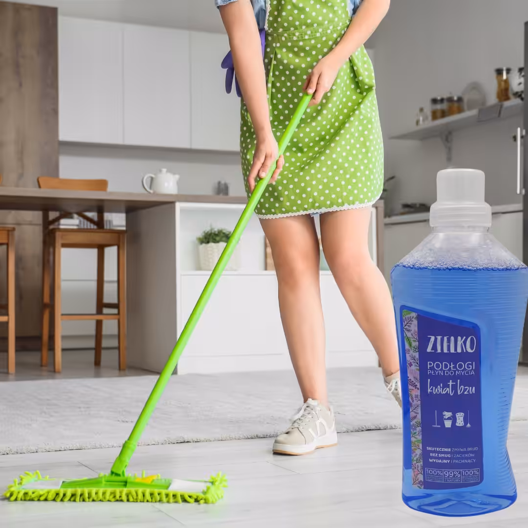 ZIELKO Płyn do mycia podłóg Kwiat Bzu 1L naturalny, bez smug, eko - obrazek 3