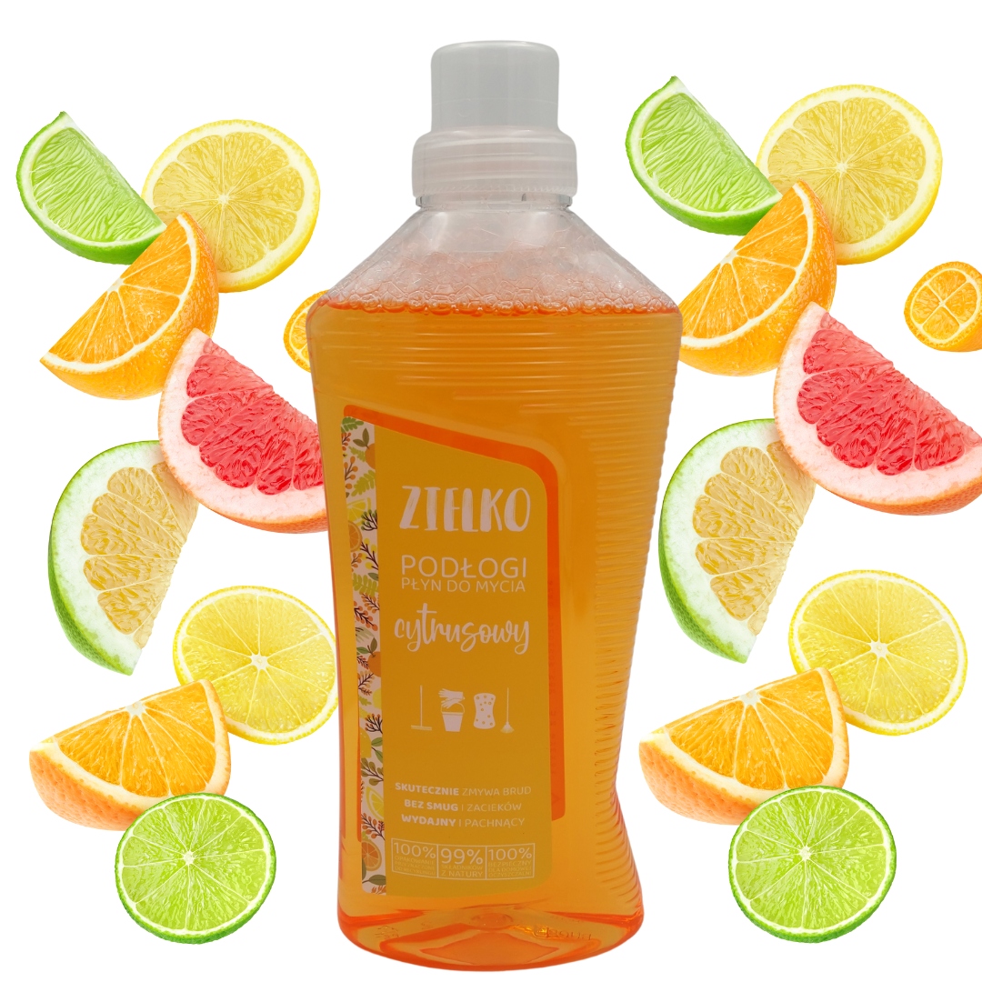 ZIELKO Płyn do mycia podłóg Cytrusowy 1L naturalny, świeży, eko