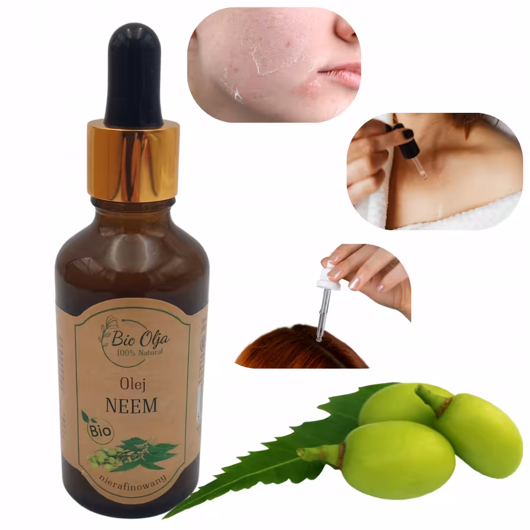 Bioolja BIO Olej Neem 50ml nierafinowany do skóry problematycznej i włosów