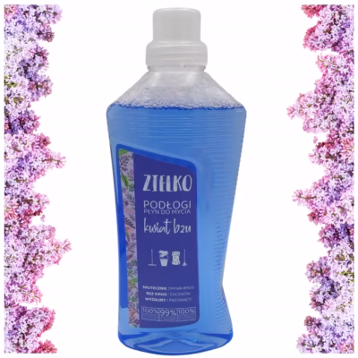 ZIELKO Płyn do mycia podłóg Kwiat Bzu 1L naturalny, bez smug, eko