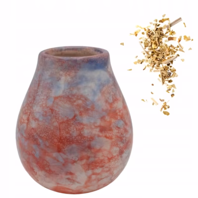 Matero ceramiczne Caleidoscope 350ml stylowa tykwa ceramiczna do yerba mate
