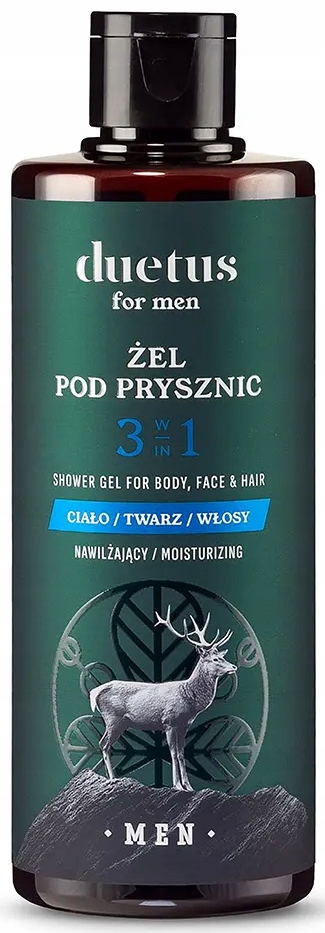 DUETUS Zestaw Kosmetyków na prezent żel+szampon+krem do twarzy dla mężczyzn - obrazek 4