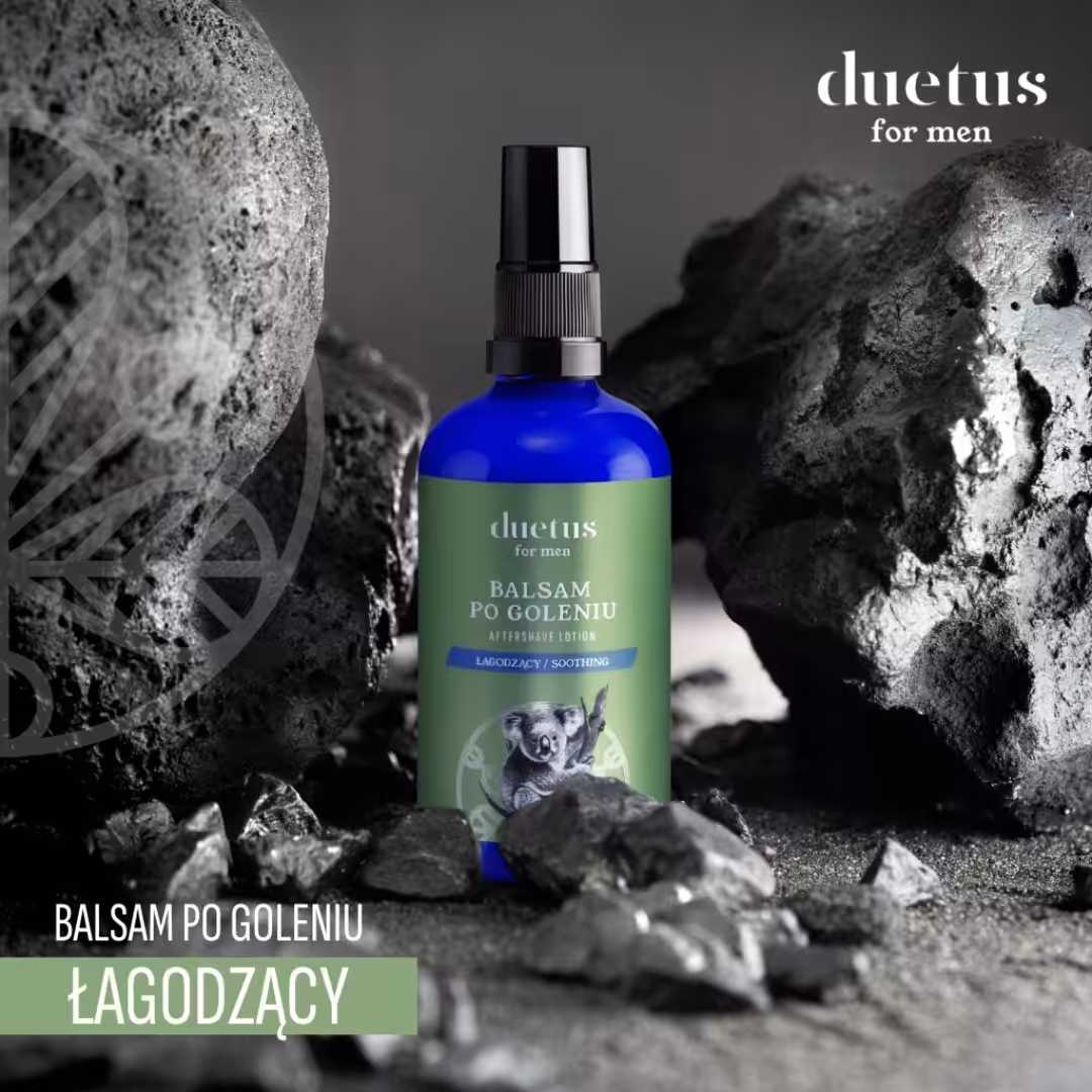DUETUS FOR MEN Balsam po goleniu łagodzący Ulga, nawilżenie i świeżość - obrazek 2