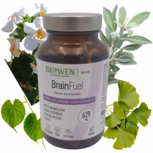 Biowen BrainFuel Wspiera Pamięć I Koncentrację 60 kapsułek Jasność myślenia