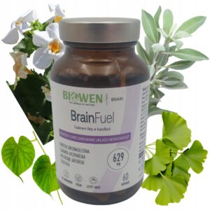 Biowen BrainFuel Wspiera Pamięć I Koncentrację 60 kapsułek Jasność myślenia