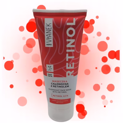 VIANEK HERO Maseczka całonocna z retinolem 0,3% 75ml Nocna regeneracja