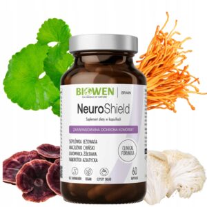 Biowen NeuroShield koncentracja pamięć Lion’s Mane Reishi 60 kaps