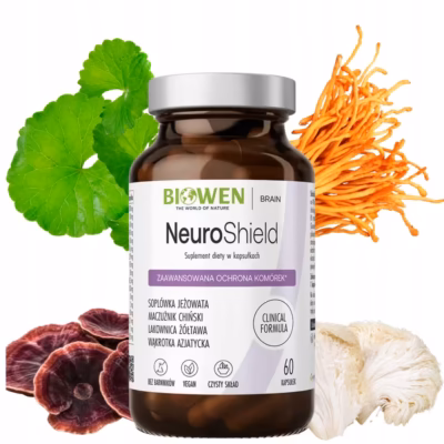 Biowen NeuroShield koncentracja pamięć Lion's Mane Reishi 60 kaps