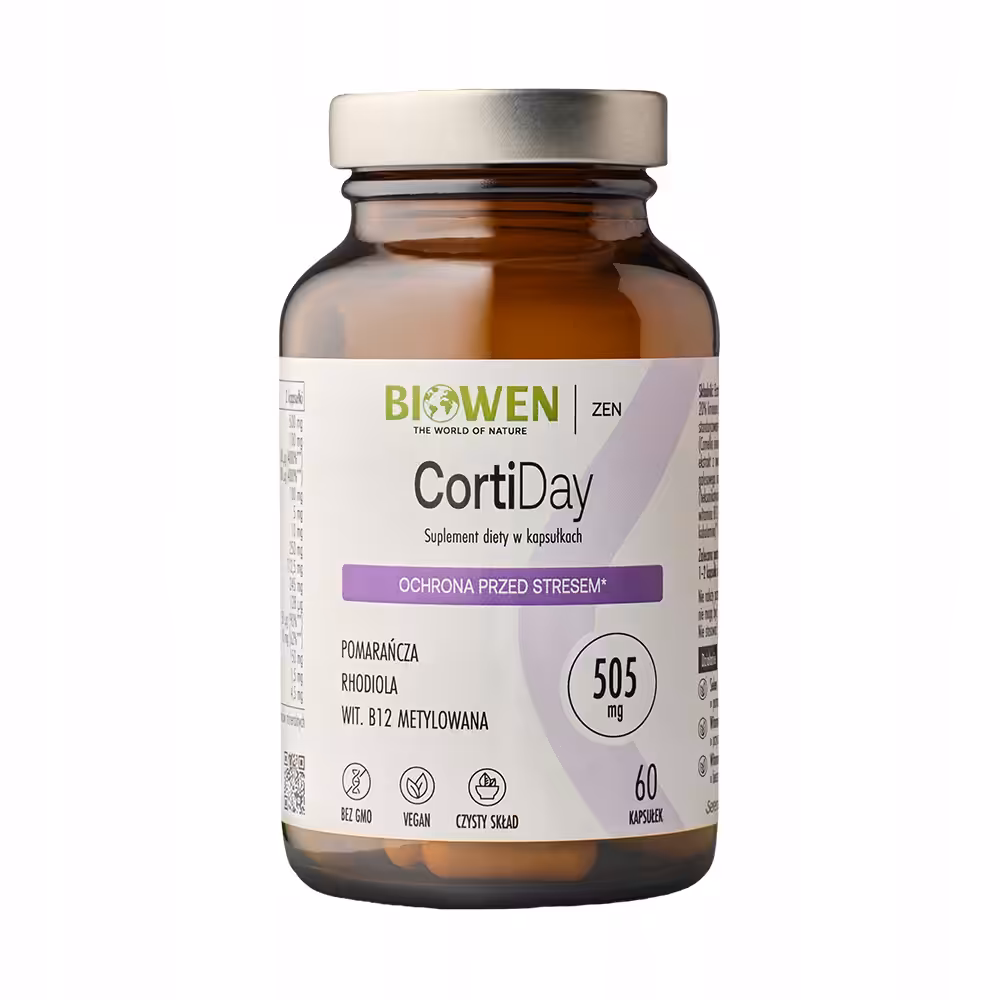 Biowen CortiDay Naturalne Wsparcie w stresie i zmęczeniu 60 kapsułek - obrazek 7