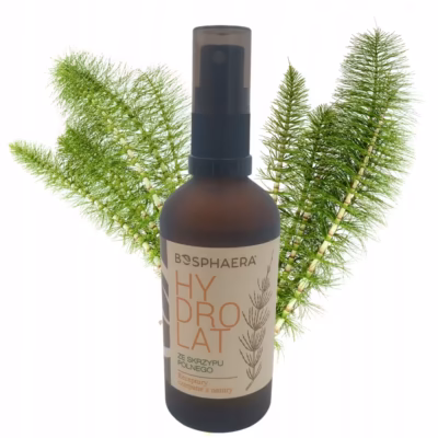 BOSPHAERA hydrolat Skrzyp polny 100ml lekka mgiełka, budzi skórę i włosy