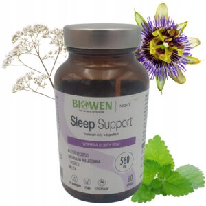 Biowen Sleep Support ZIOŁOWE WSPARCIE SNU 60 kap Głęboki sen i regeneracja