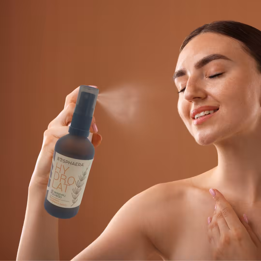 BOSPHAERA hydrolat Skrzyp polny 100ml lekka mgiełka, budzi skórę i włosy - obrazek 3