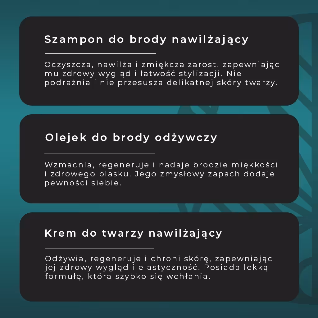 DUETUS For Men Zestaw do pielęgnacji brody Szampon do brody Olejek i Krem - obrazek 5