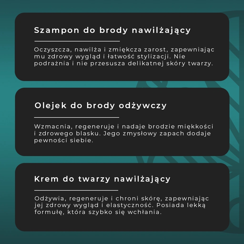 DUETUS For Men Zestaw do pielęgnacji brody Szampon do brody Olejek i Krem - obrazek 5