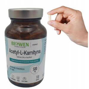 Biowen Acetyl-L-Karnityna 500 mg – czysta forma – 100 kapsułek