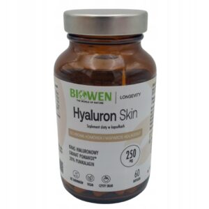 Biowen Hyaluron Skin – kwas hialuronowy + witamina C – 60 kapsułek