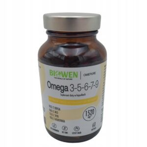 Biowen Omega 3-5-6-7-9 Complex + Witamina E – 60 kapsułek