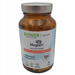 Biowen Magtein Treonian Magnezu + B6 P-5-P – 90 kapsułek