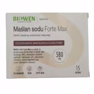 Biowen Maślan Sodu 580 mg – kapsułki dojelitowe, 15 szt. PROMOCJA