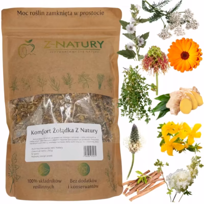 Zioła Prawoślaz i Lukrecja - Komfort Żołądka, mieszanka ziół Z-Natury 250 g