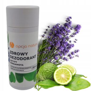 Naturalny dezodorant w sztyfcie bergamotka i lawenda bez aluminium